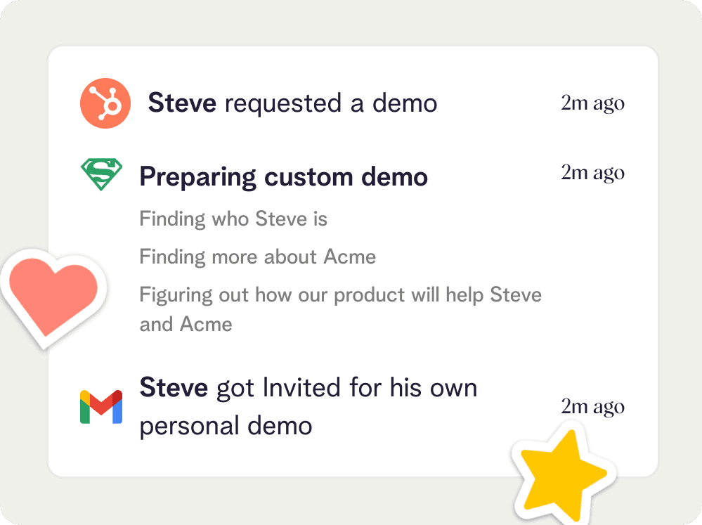 Personalized Demo Experience